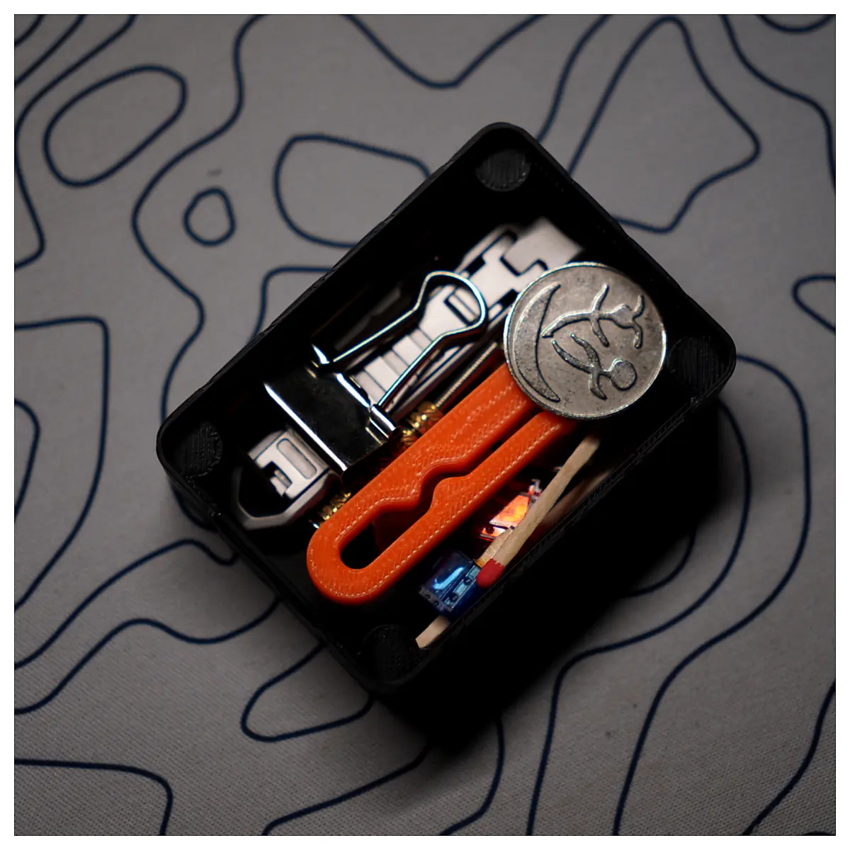 Pocket Organizer Box Small Magnetic EDC Carry Case Tool Storage Magnetic Parts Accessories Multi Tool