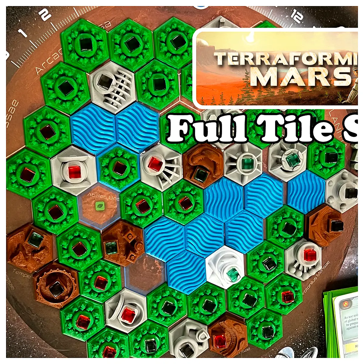 Terraforming Mars 3D Tile Set Accessories Cosmic Tiles Resource Cards Parts Expansion