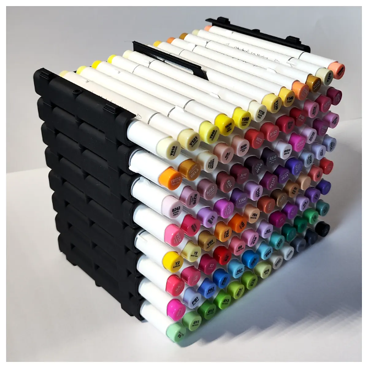 Stackable Marker Pen Holder Organizer Desk Storage Pen Case Supply Holder Parts Accessories