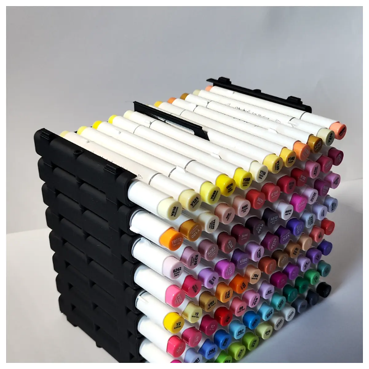 Stackable Marker Pen Holder Organizer Desk Storage Pen Case Supply Holder Parts Accessories