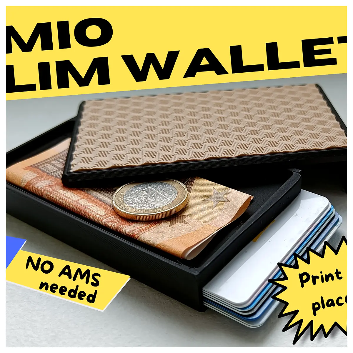 MIO Slim Wallet Thin Card Holder Cash Storage Universal Wallet Multi Pocket Slim Wallet Card Holder Cash Wallet Multi Pocket Wallet