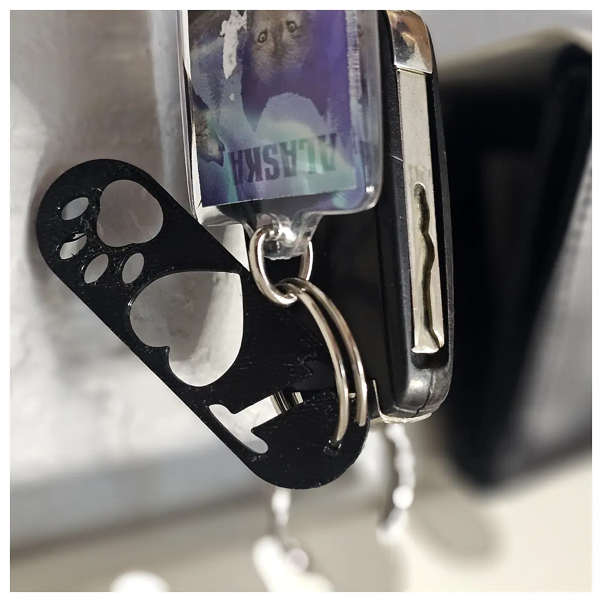 Dog Keychain Holes Animal Gift Decoration Car Charm Pet Parts Accessories Keyring