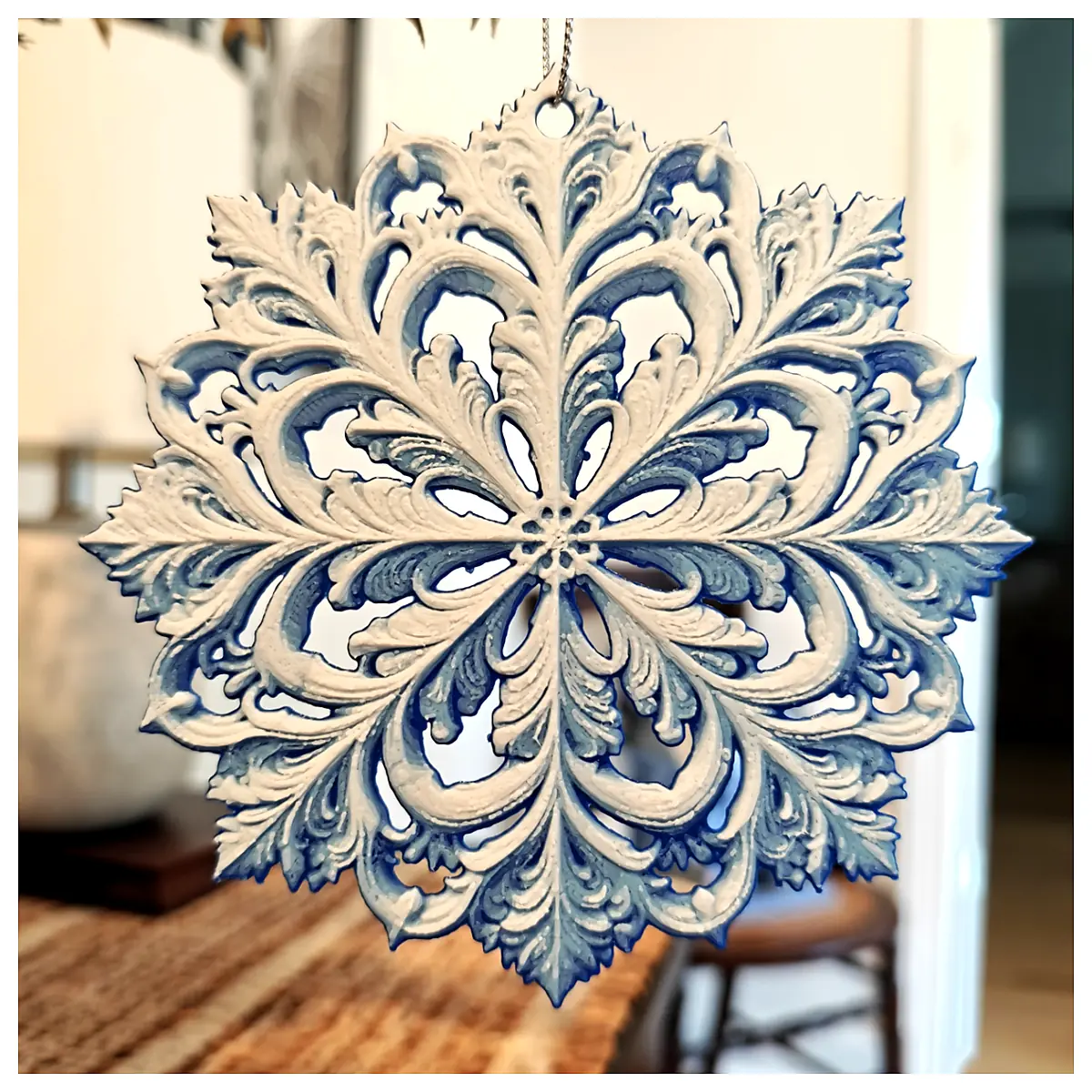 Snowflake Ornament Style 7 Festive Decor Parts Christmas Decorations Repair Accessories Replacement