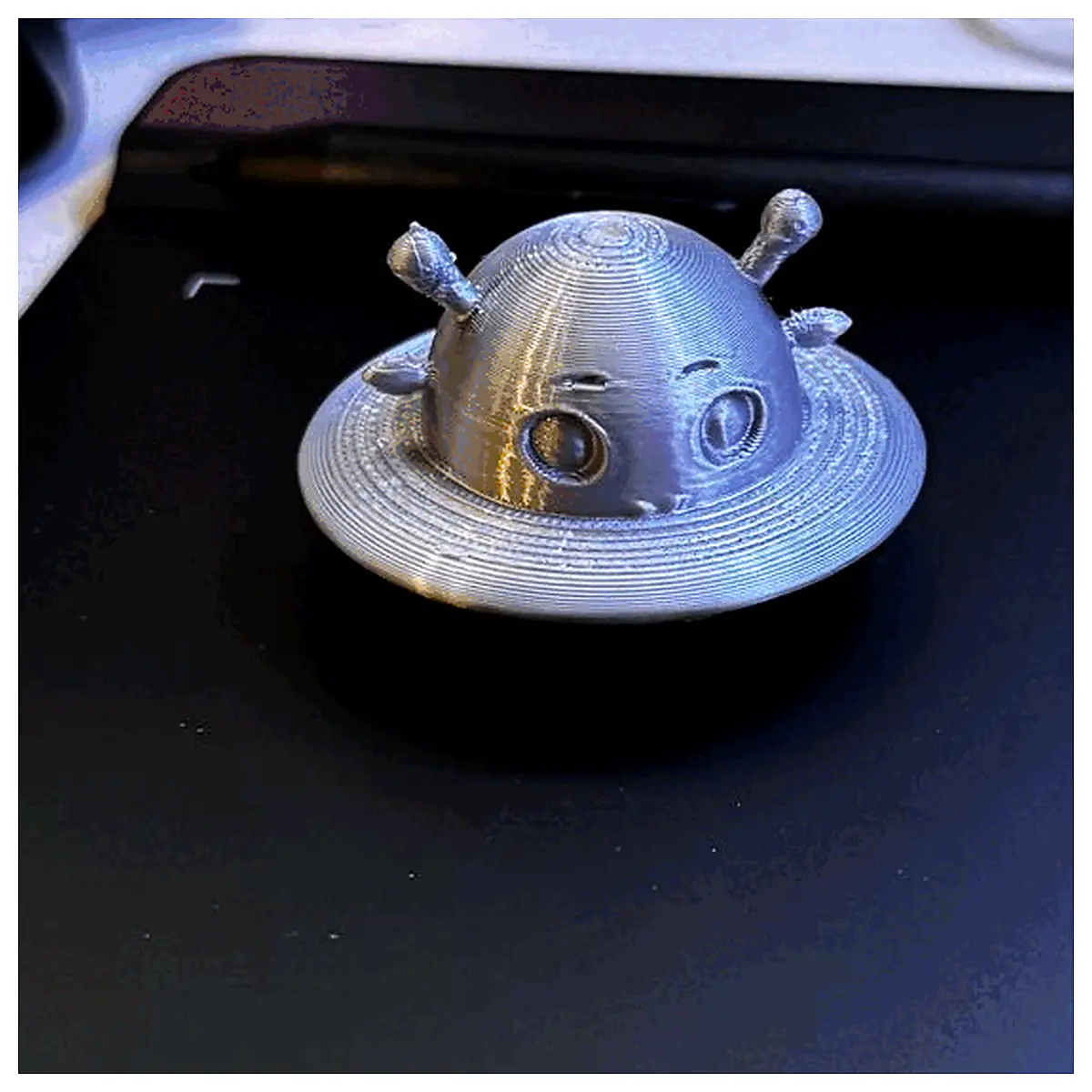 Cute UFO Toy Galactic Spaceship Model Kids Gift Creative Plushie Starry Sky Decor Children
