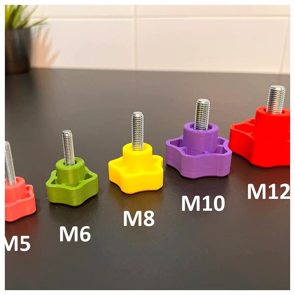 Metric Screw Knob M5 M12 Threading Insert Fastener Mechanical Parts Repair Accessories Fittings