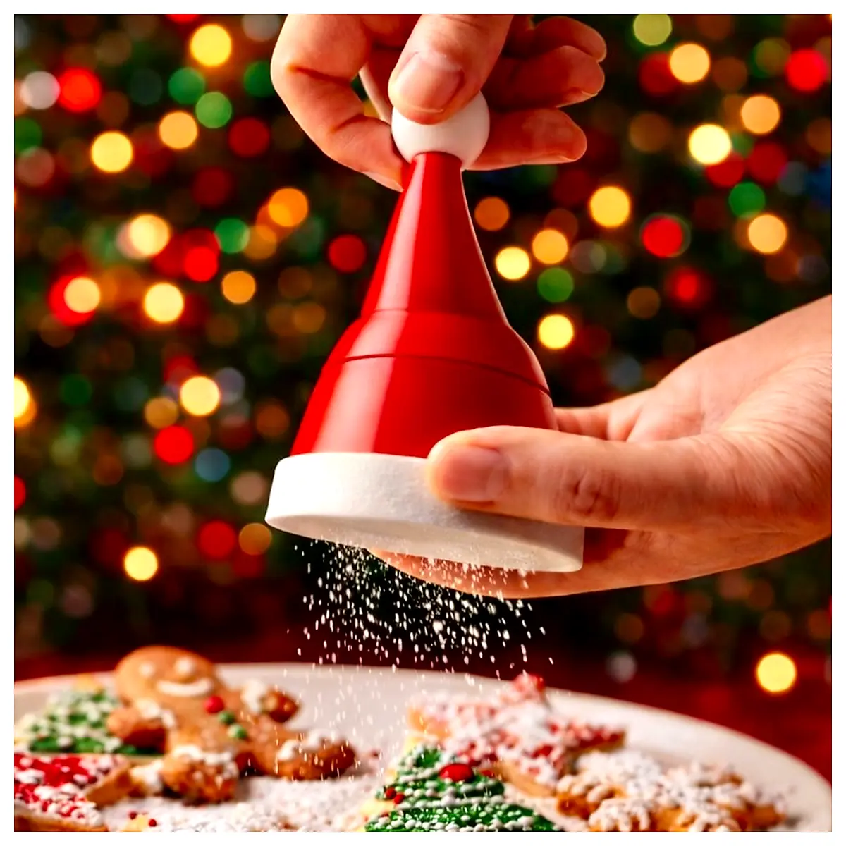 Christmas Sugar Sifter Machine Powder Sifter Manual Sugar Shaker Parts Universal Sifter Repair