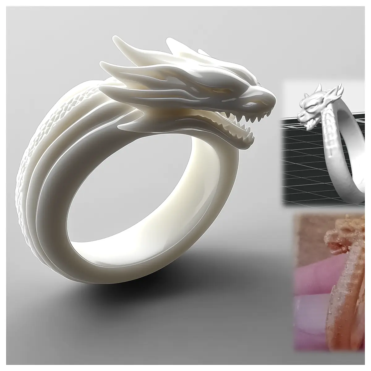 Dragon Head Ring Dragon Shape Jewelry Dragon Design Rings Dragon Elements Jewelry Accessories Dragon Clan Dragon Jewelry Dragon Head