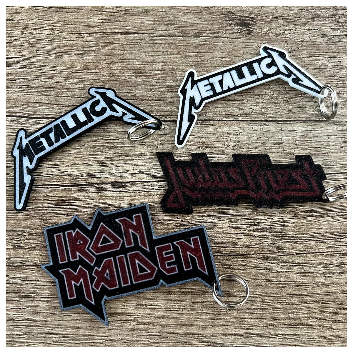 Keychains Band Collection Judas Priest Maiden lica Rock Memorabilia Keychains Collectibles Fans