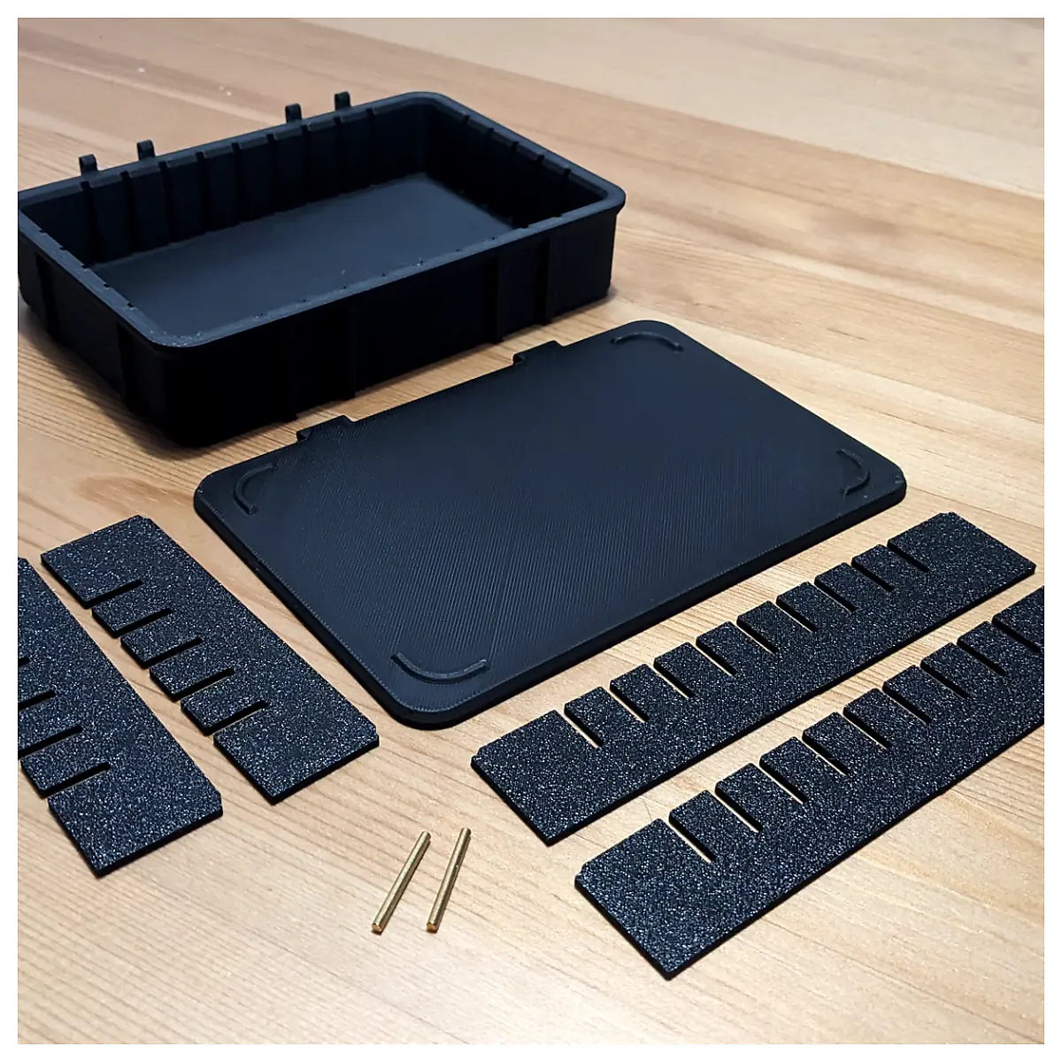 Stackable Boxes with Lid Modular Storage System Internal Dividers Shipping Container Transport Boxes