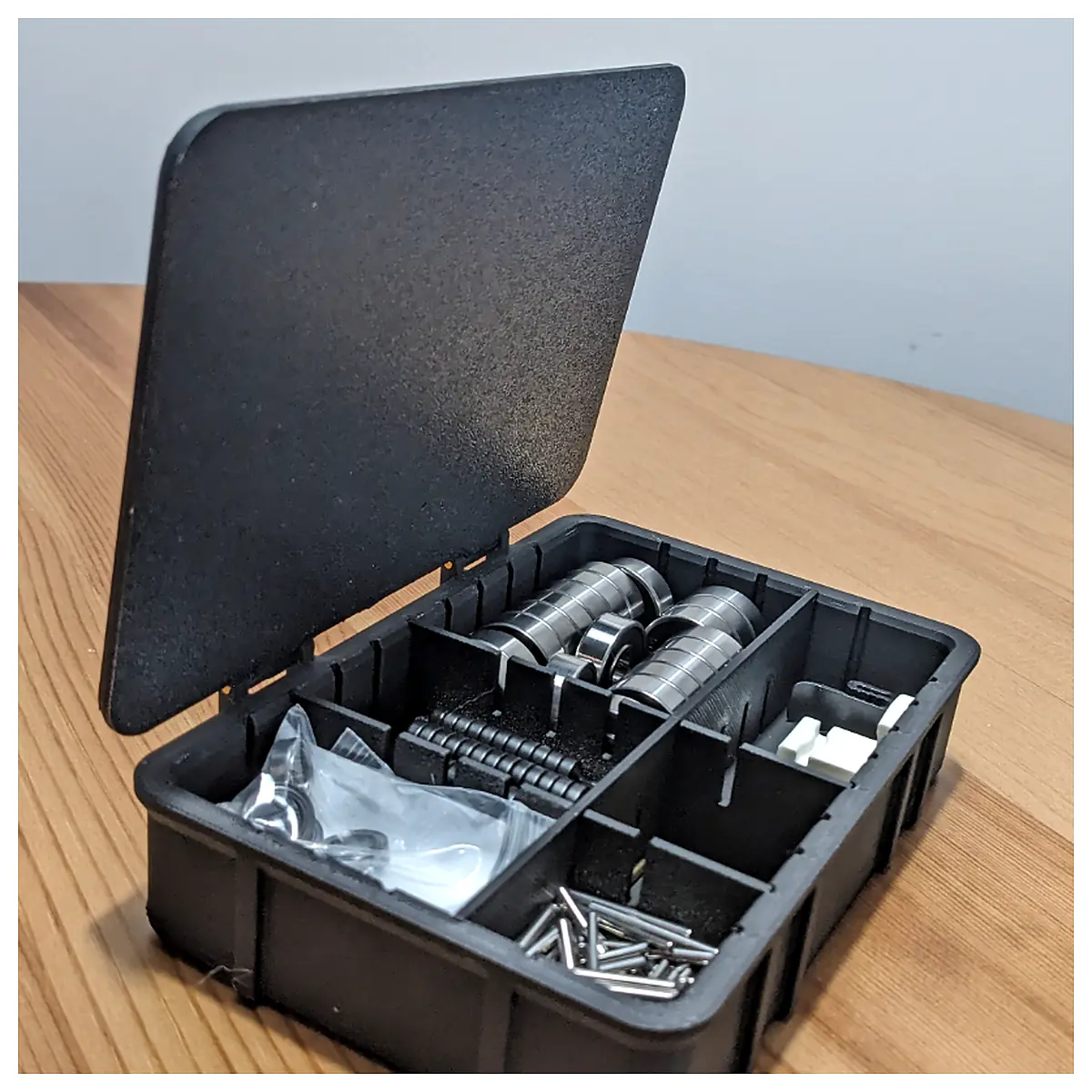 Stackable Boxes with Lid Modular Storage System Internal Dividers Shipping Container Transport Boxes