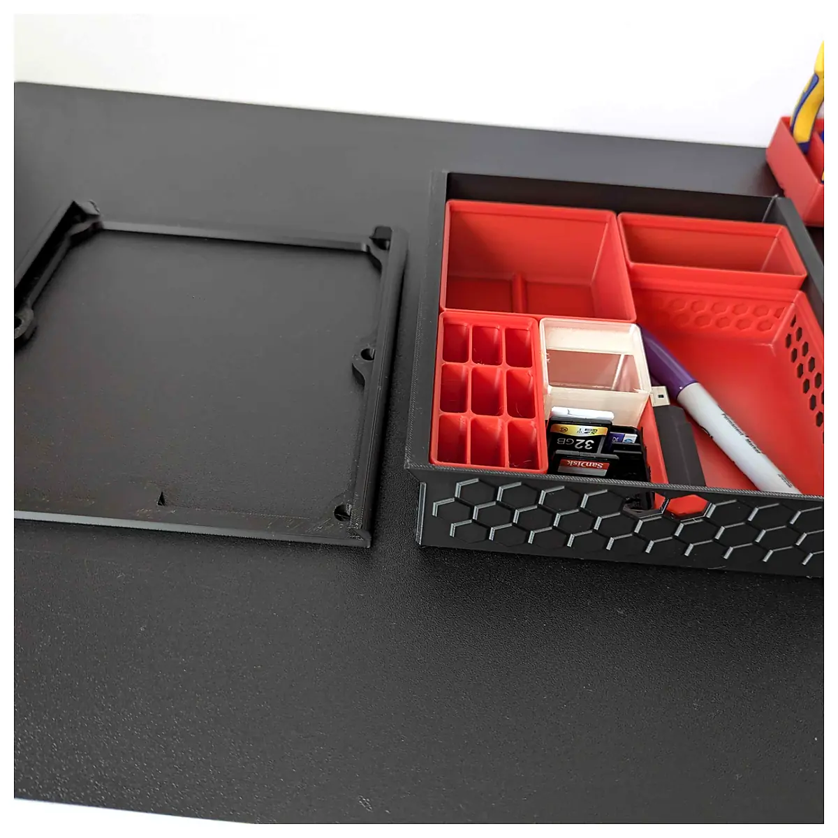 Under Desk Drawer Organizer Gridfinity Compatible Storage Drawers Parts Accessories Desk Storage Solutions