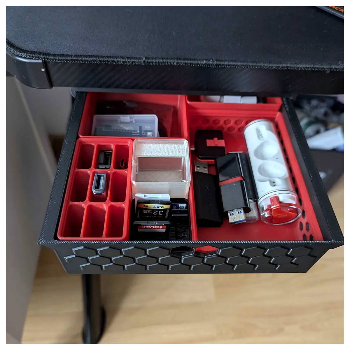 Under Desk Drawer Organizer Gridfinity Compatible Storage Drawers Parts Accessories Desk Storage Solutions