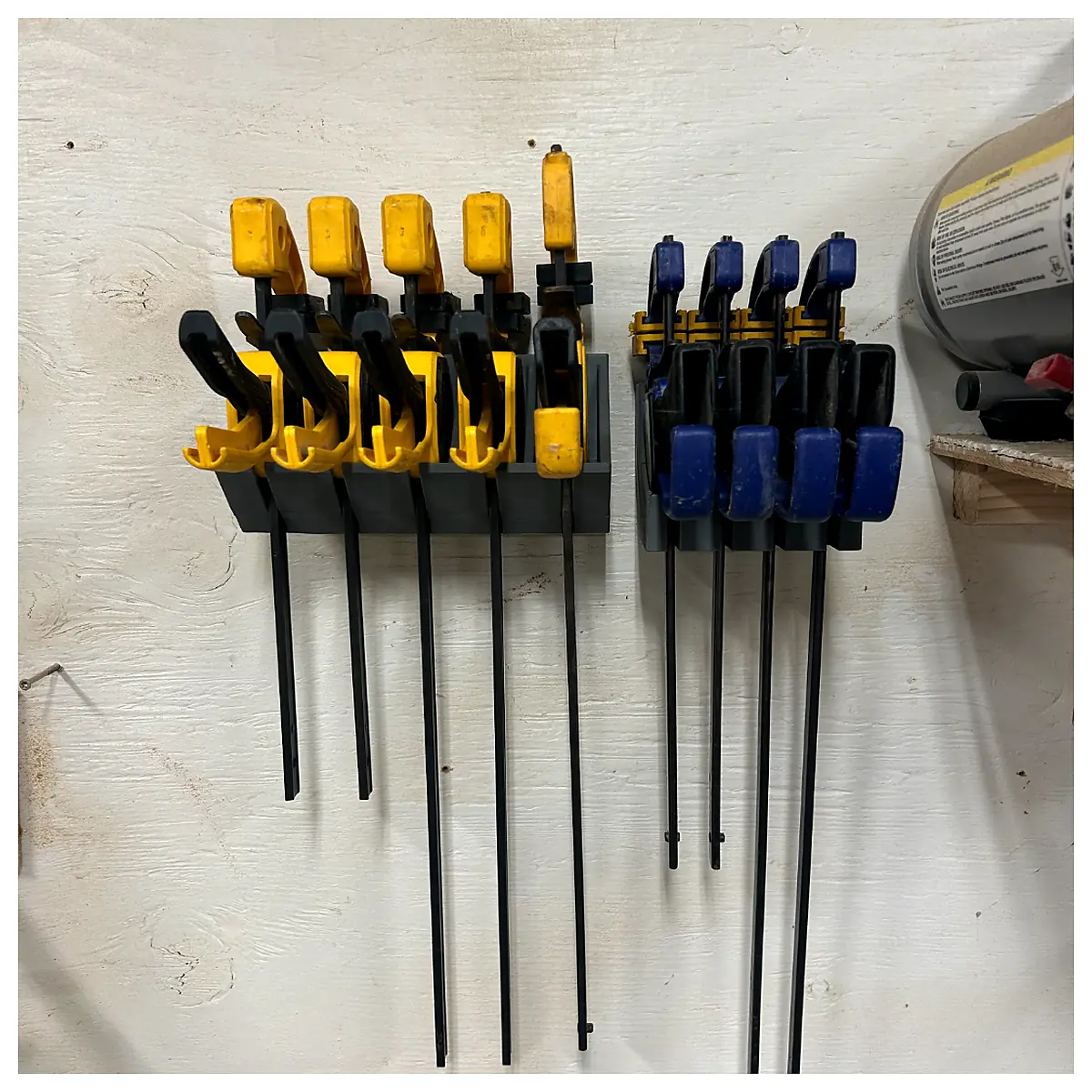 Wall Mounted Tool Rack Quick Grip System Storage Parts Repair Accessories Organizer