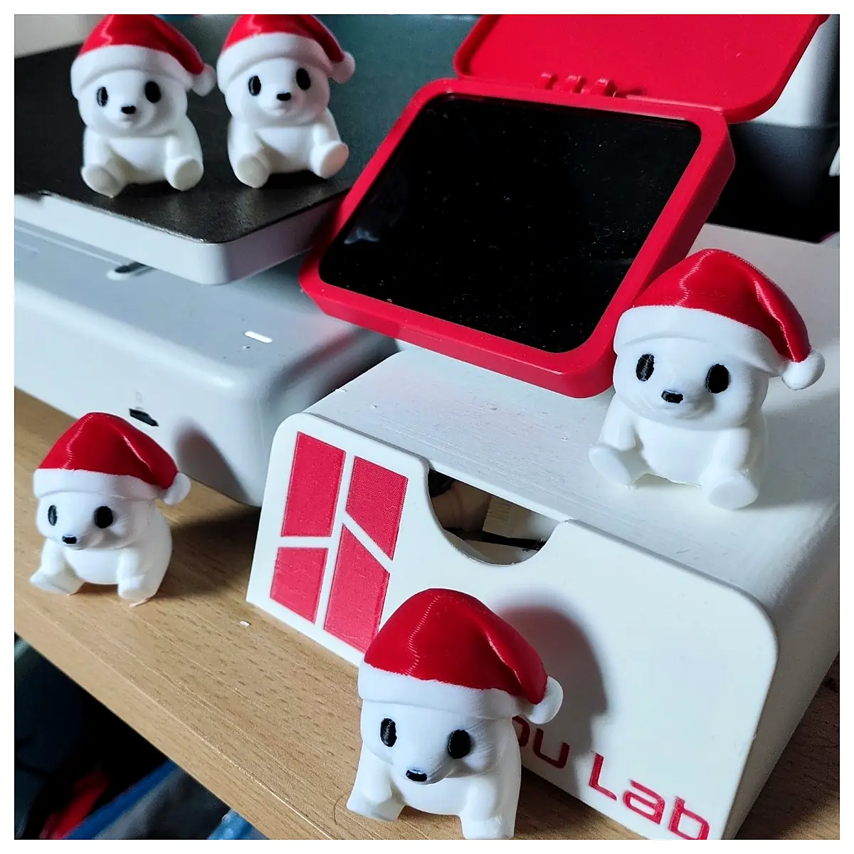 Festive Cute Polar Bear Toy Christmas Gift Plush Animal Decoration Bear Wholesale Retail