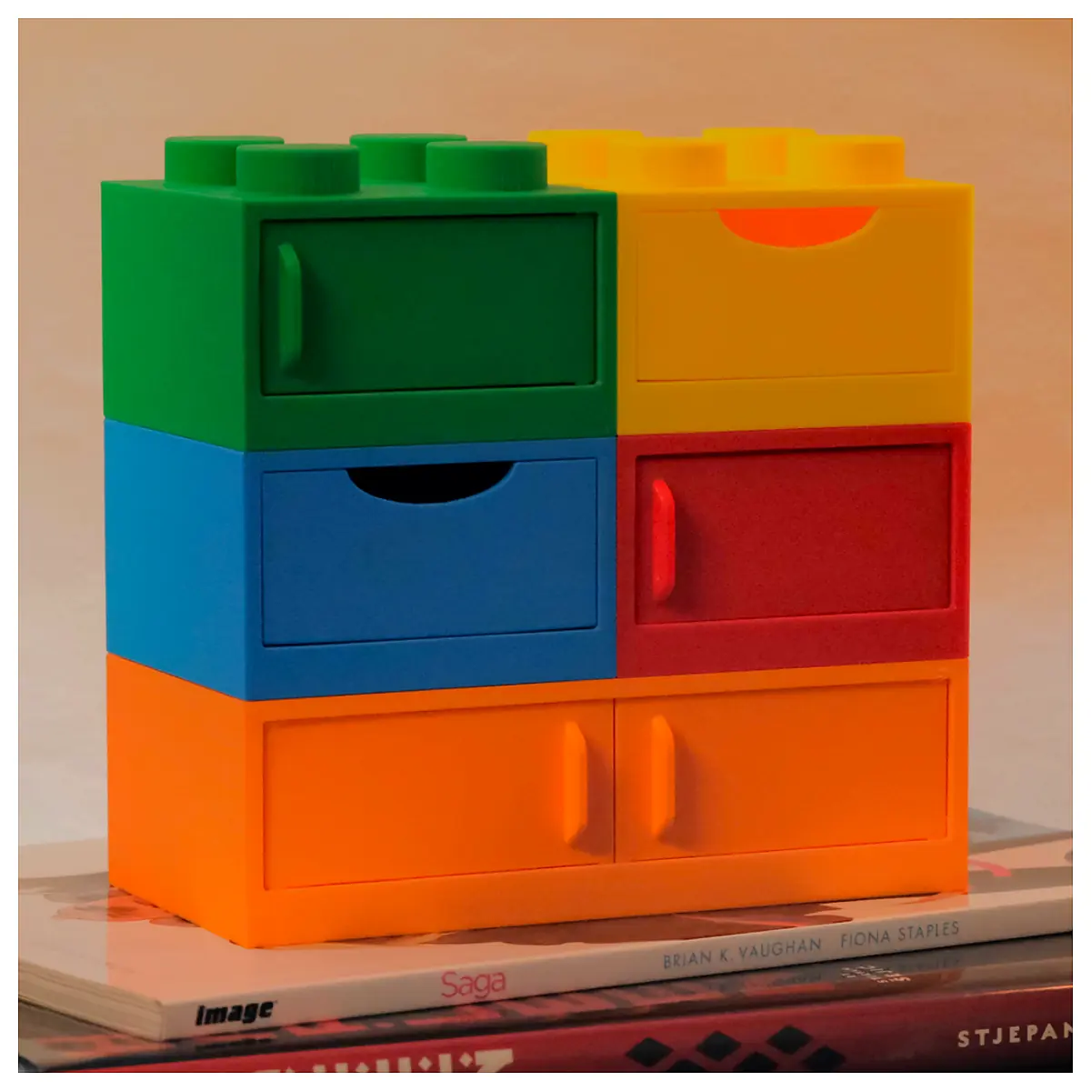Stackable Desk Boxes Organizer Storage Solutions Filing Boxes Office Storage Supplies Modular Shelving