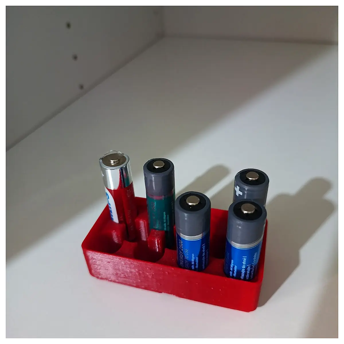 Gridfinity Battery Holder 11 25 AA 18 AAA Battery Clips Storage Organizer Parts Repair Universal