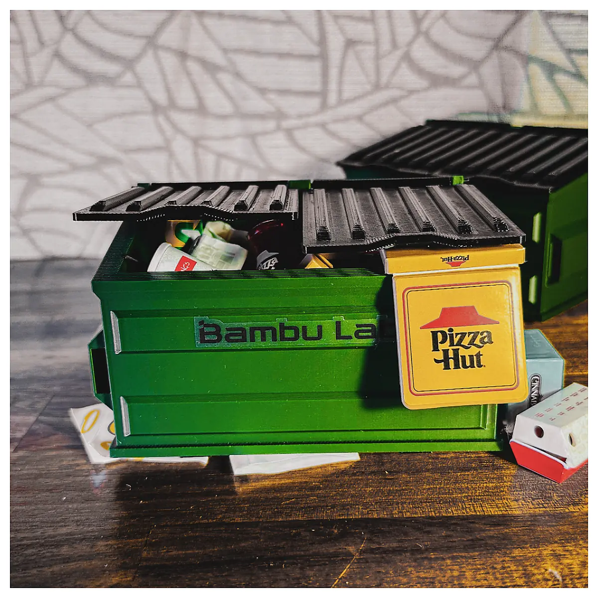 Desktop Trash Can Mini Storage Bin Desk Organizer Wastebasket Office Supplies Holder Recycle Bin