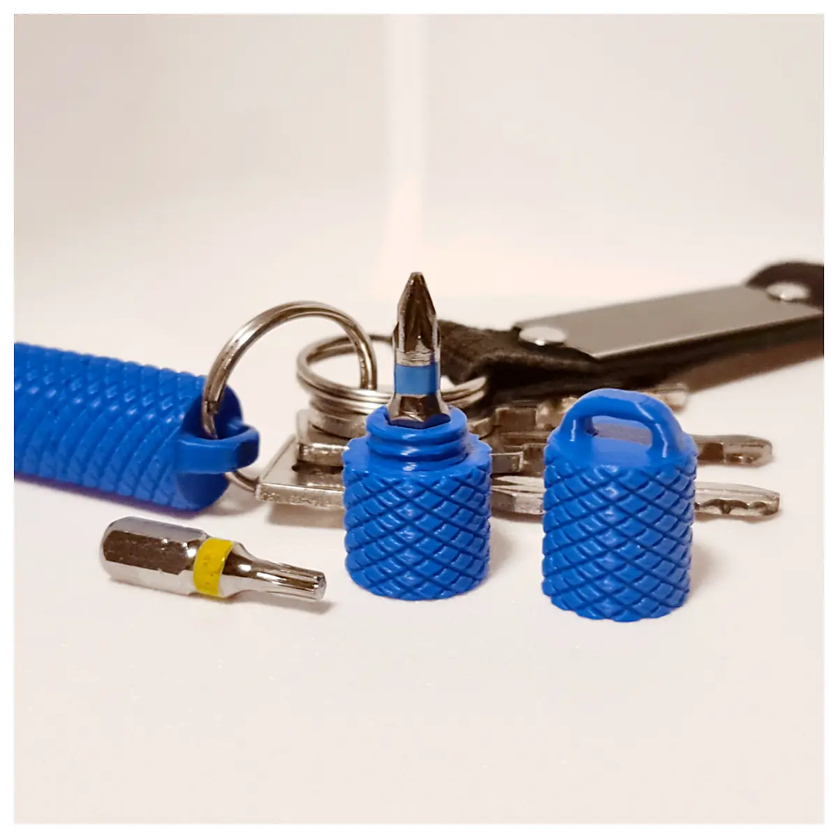 Mini Screwdriver Handle Keychain Multi Tool Accessory Repair Parts Replacement Tool Keyring