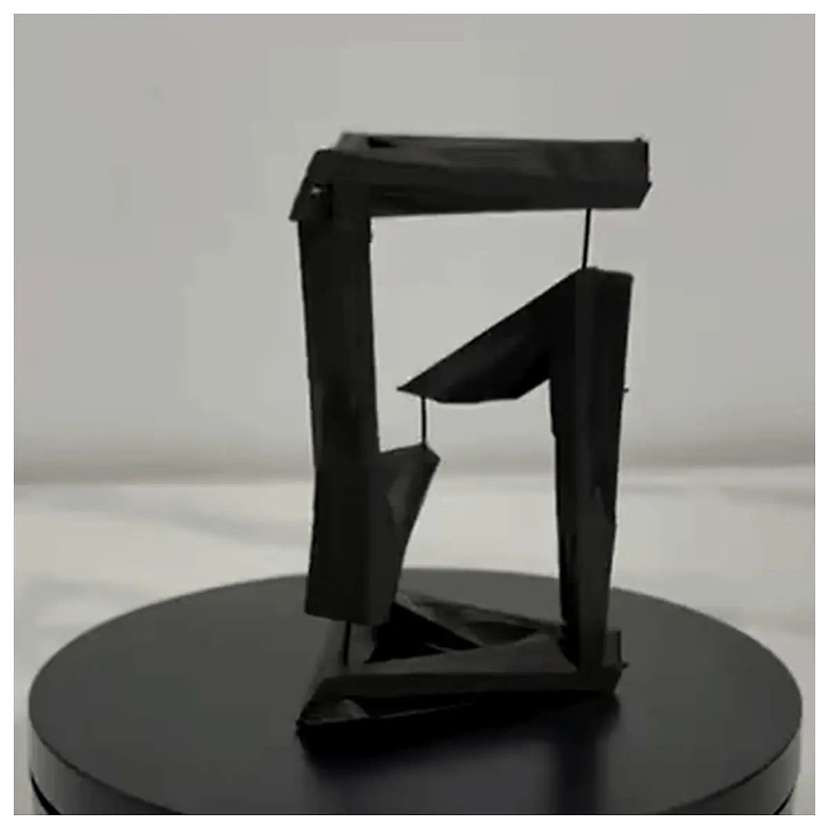 Tensegrity Penrose Triangle Model Geometric Sculpture Art Education Display Physics Experiment Spatial Puzzle
