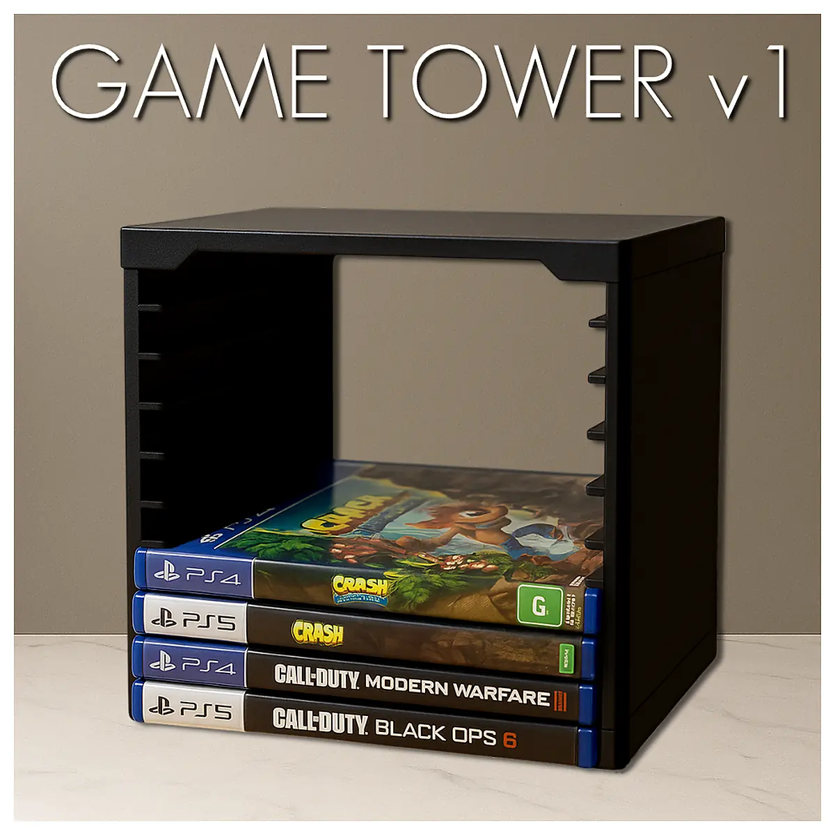 Video Game Storage Tower Stackable Units Game Shelving Electronic Game Accessories Game Boxes Storage Solutions