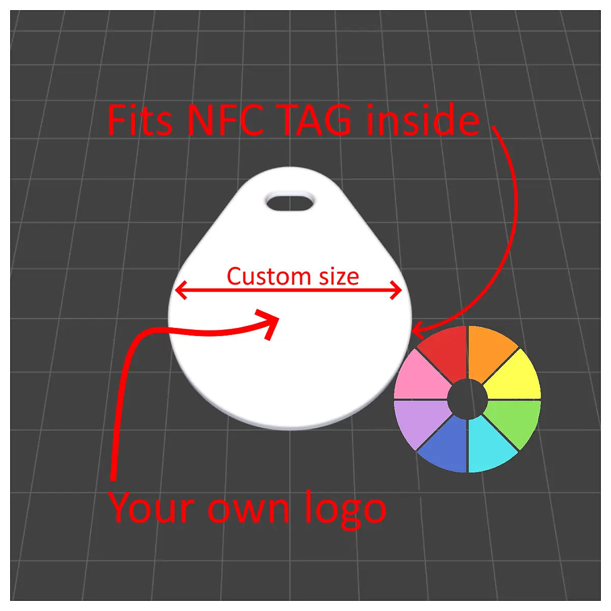 Customizable NFC Tag Universal Read Write Smart Key Repair Parts