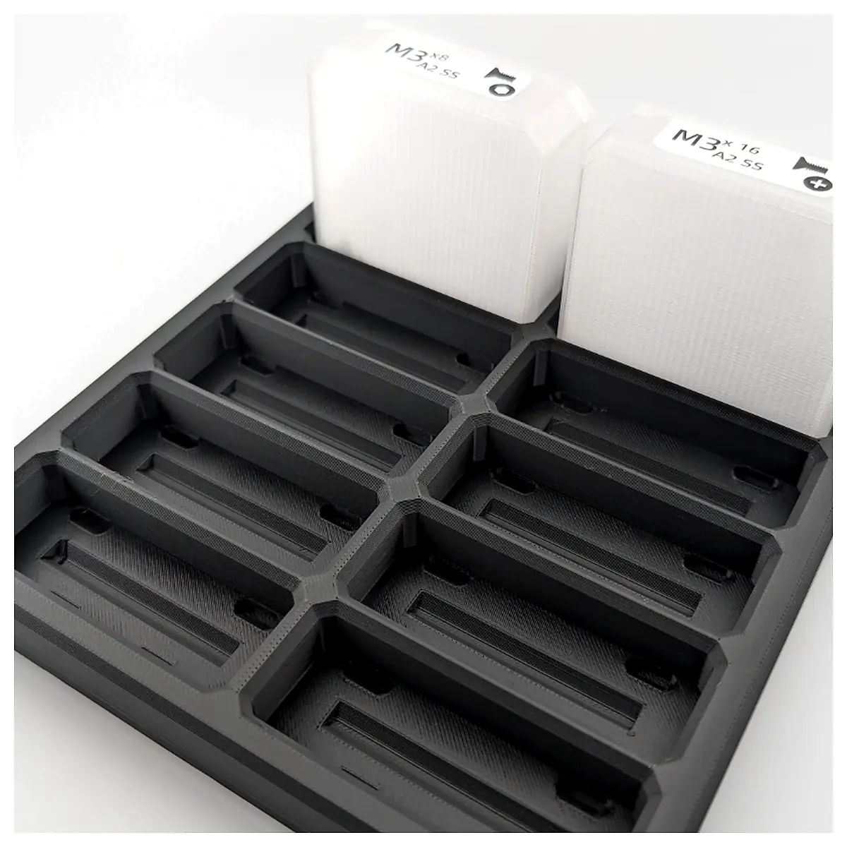 Gridfinity Bins Clamshell Parts Boxes Storage Organization System Multi Compartment Storage Solutions