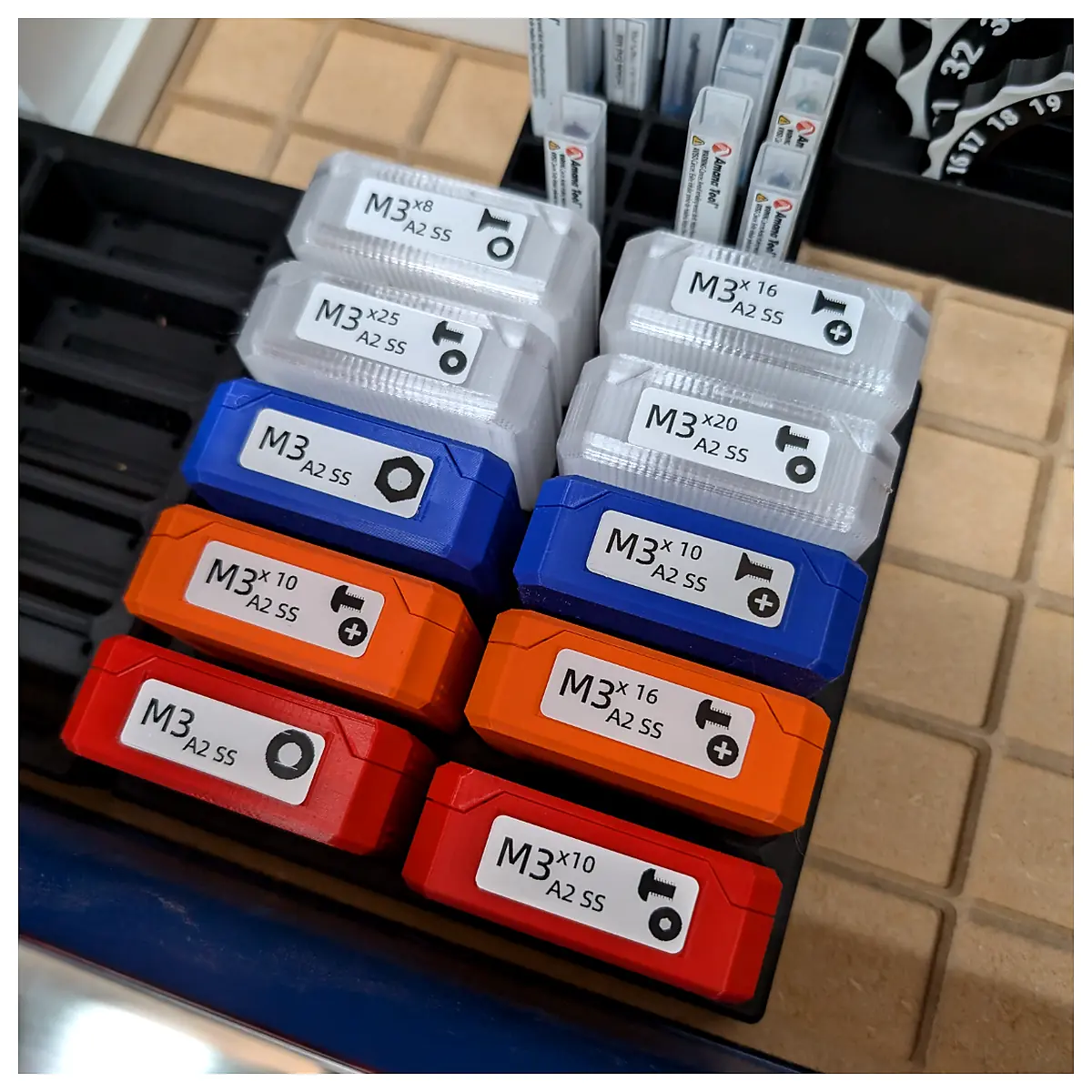Gridfinity Bins Clamshell Parts Boxes Storage Organization System Multi Compartment Storage Solutions
