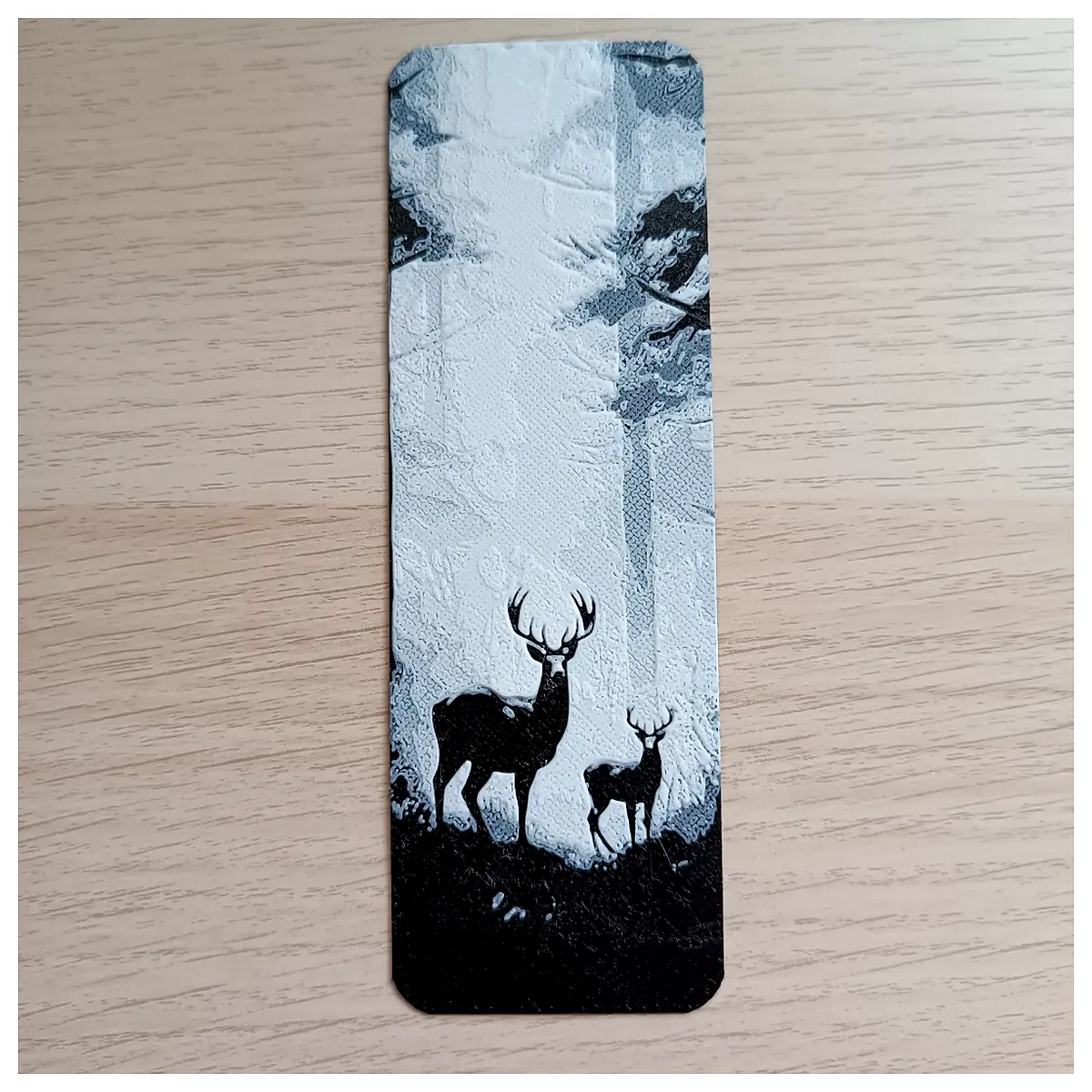 Deer in the Forest Bookmark Reading Accessory Decoration Cute Paper Keepsake Gift Collection