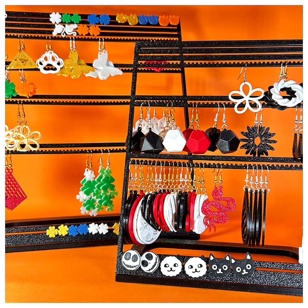 Earring Stand 3 s Jewelry Display Rack Desktop Organizer Accessory Holder for Showcasing Earrings