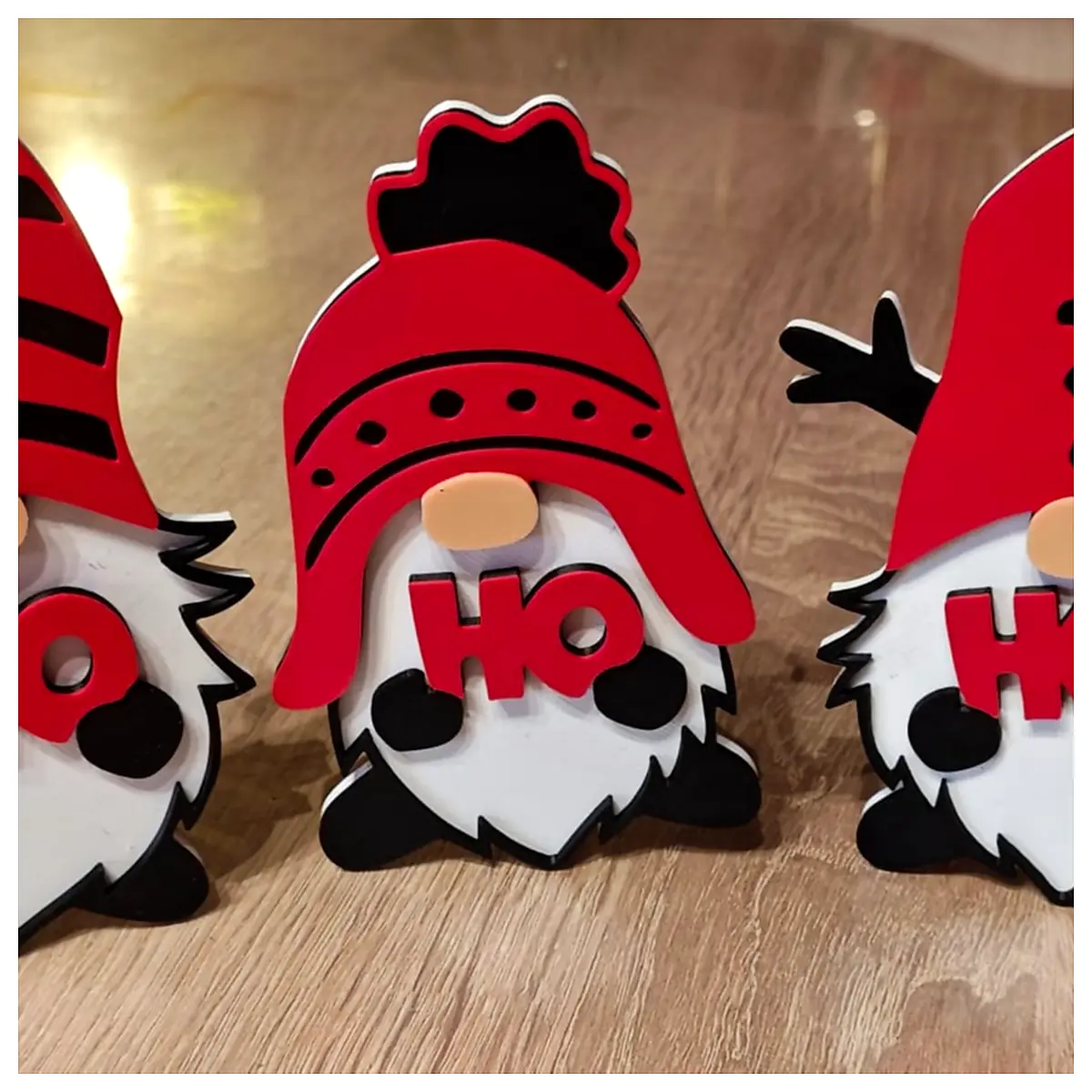 3 Gnome Ho Ho Ho Christmas Decorations Festive Figures Xmas Tree Ornament Holiday Gift Christmas Decor