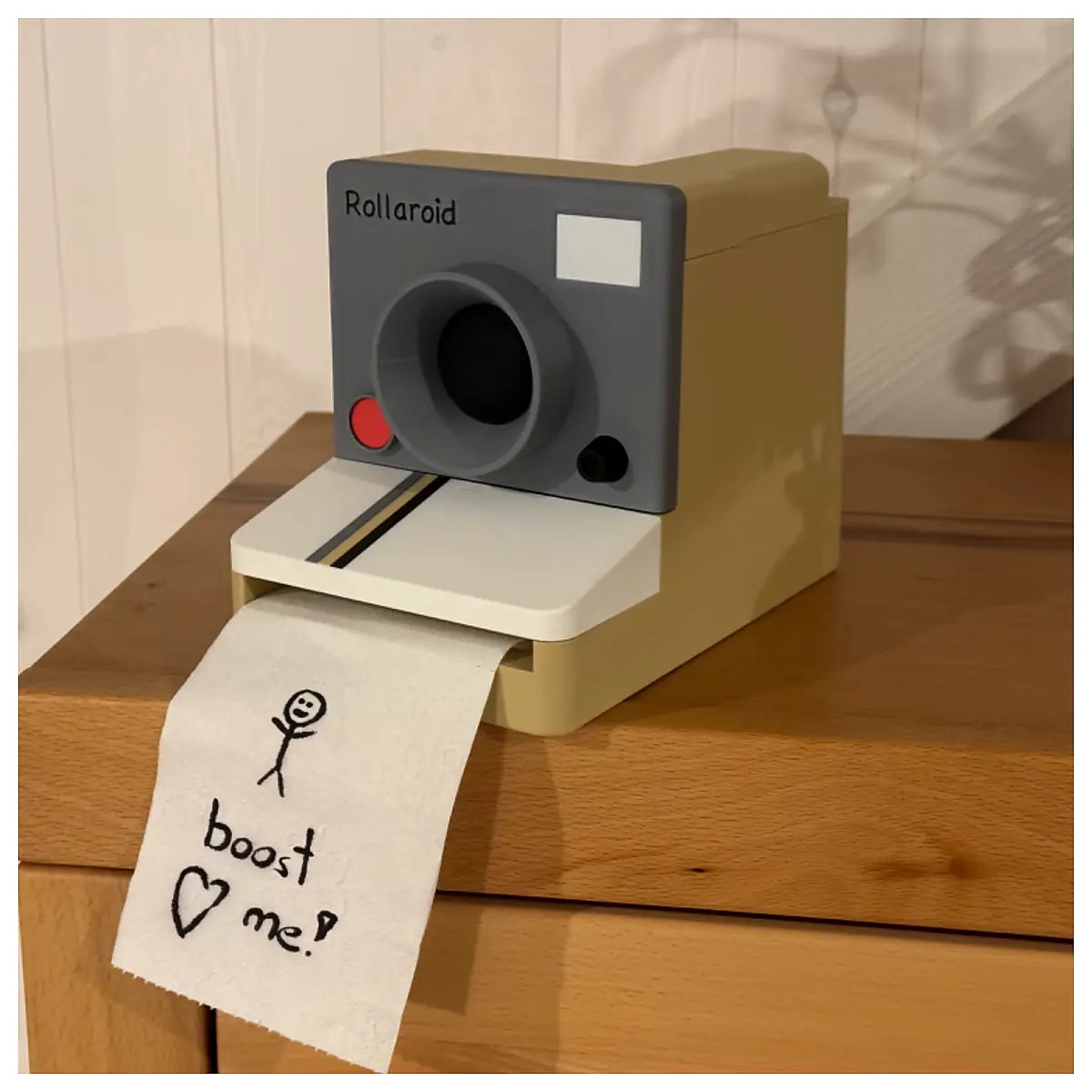 Polaroid Camera Toilet Paper Dispenser Holder Bathroom Accessories Smart Storage Minimalist Design