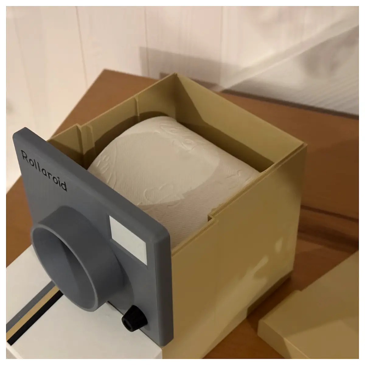 Polaroid Camera Toilet Paper Dispenser Holder Bathroom Accessories Smart Storage Minimalist Design