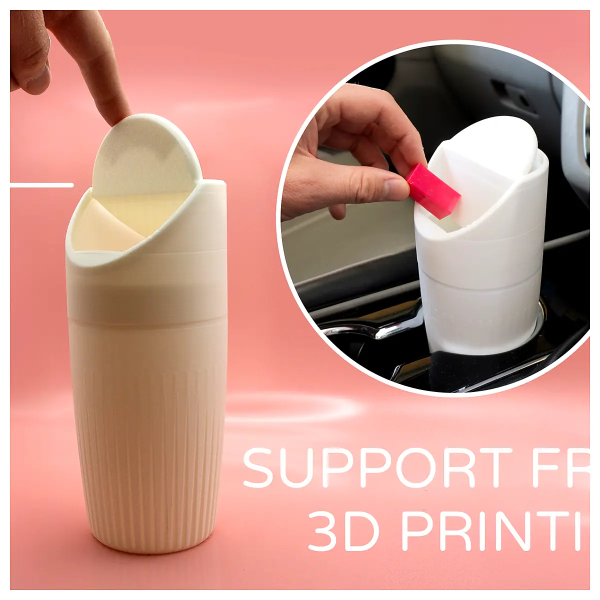Car Trash Can Automotive Interior Accessories Waste Bin Organizer Car Parts Universal Multi Function Replacement Parts