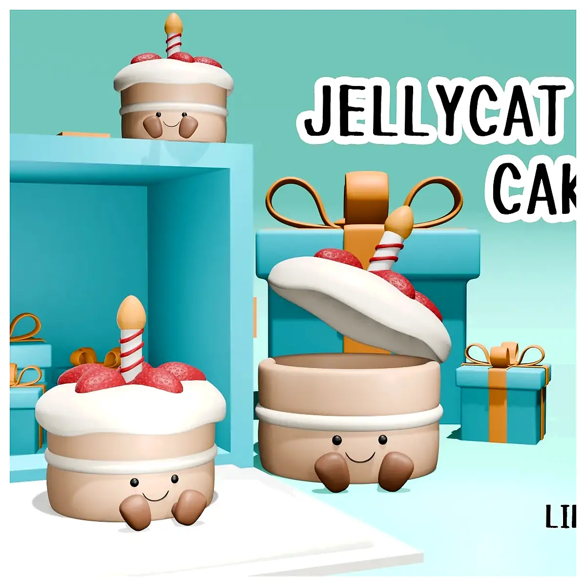 Cute Cake Plush Toy Soft Jellycat Cake Birthday Gift Cake Accessories Repair Parts Replacement