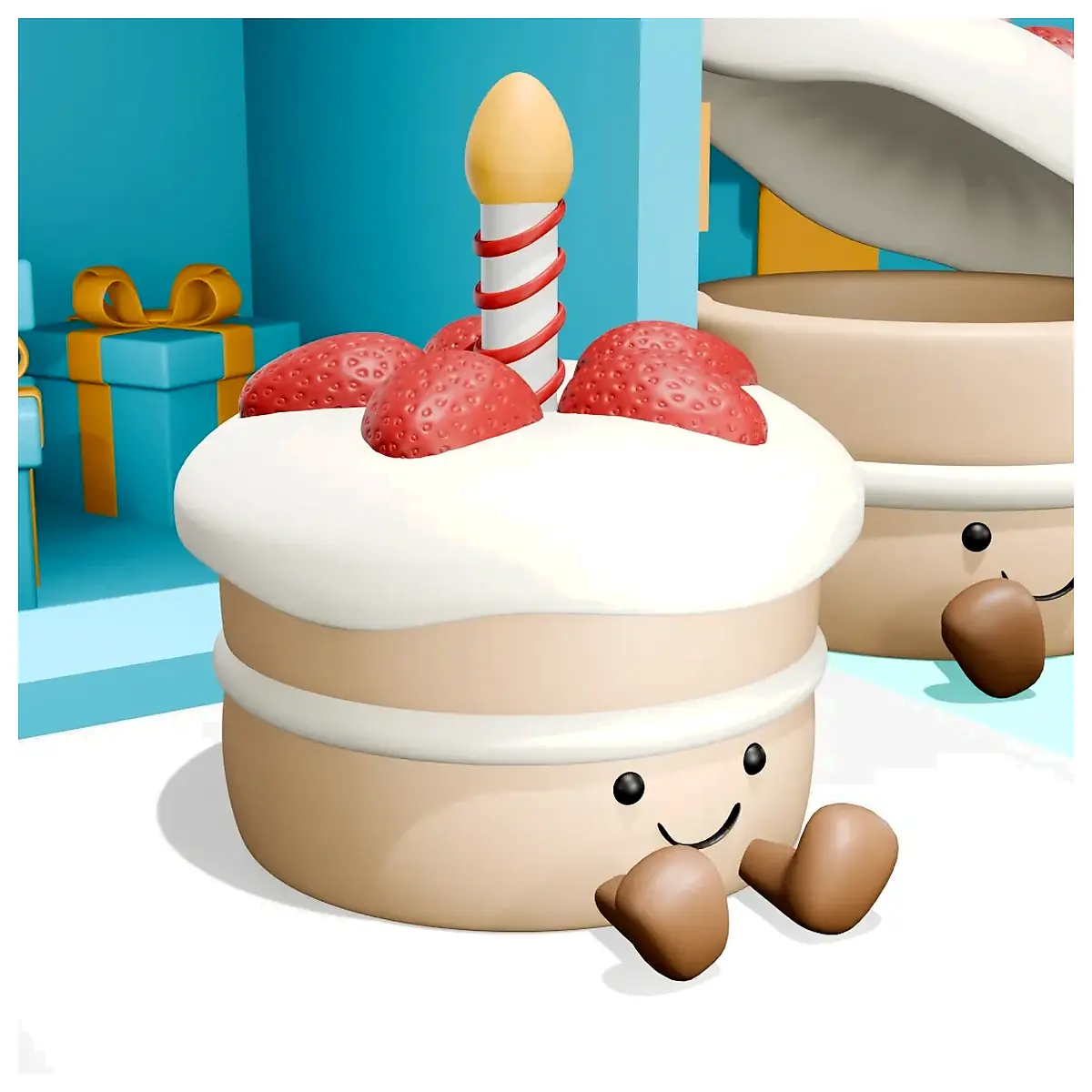 Cute Cake Plush Toy Soft Jellycat Cake Birthday Gift Cake Accessories Repair Parts Replacement