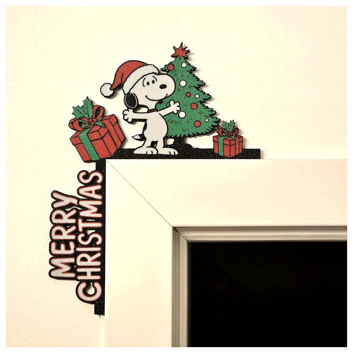 Christmas Snoopy Corner Decor Left Right Universal Festive Home Decoration Holiday Gift Accessories