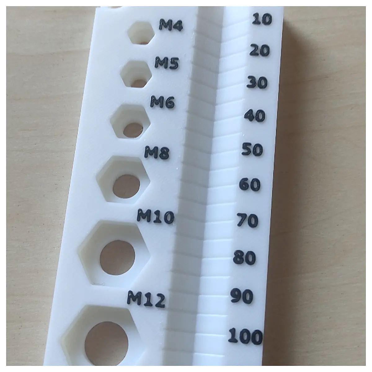 Screw Gauge Template V2 M4 M12 Universal Thread Parts Repair Accessories