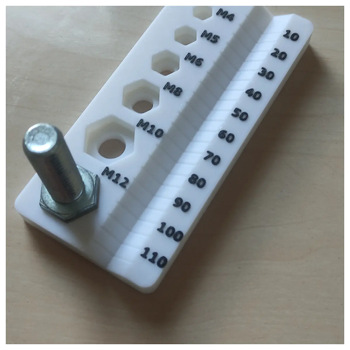 Screw Gauge Template V2 M4 M12 Universal Thread Parts Repair Accessories