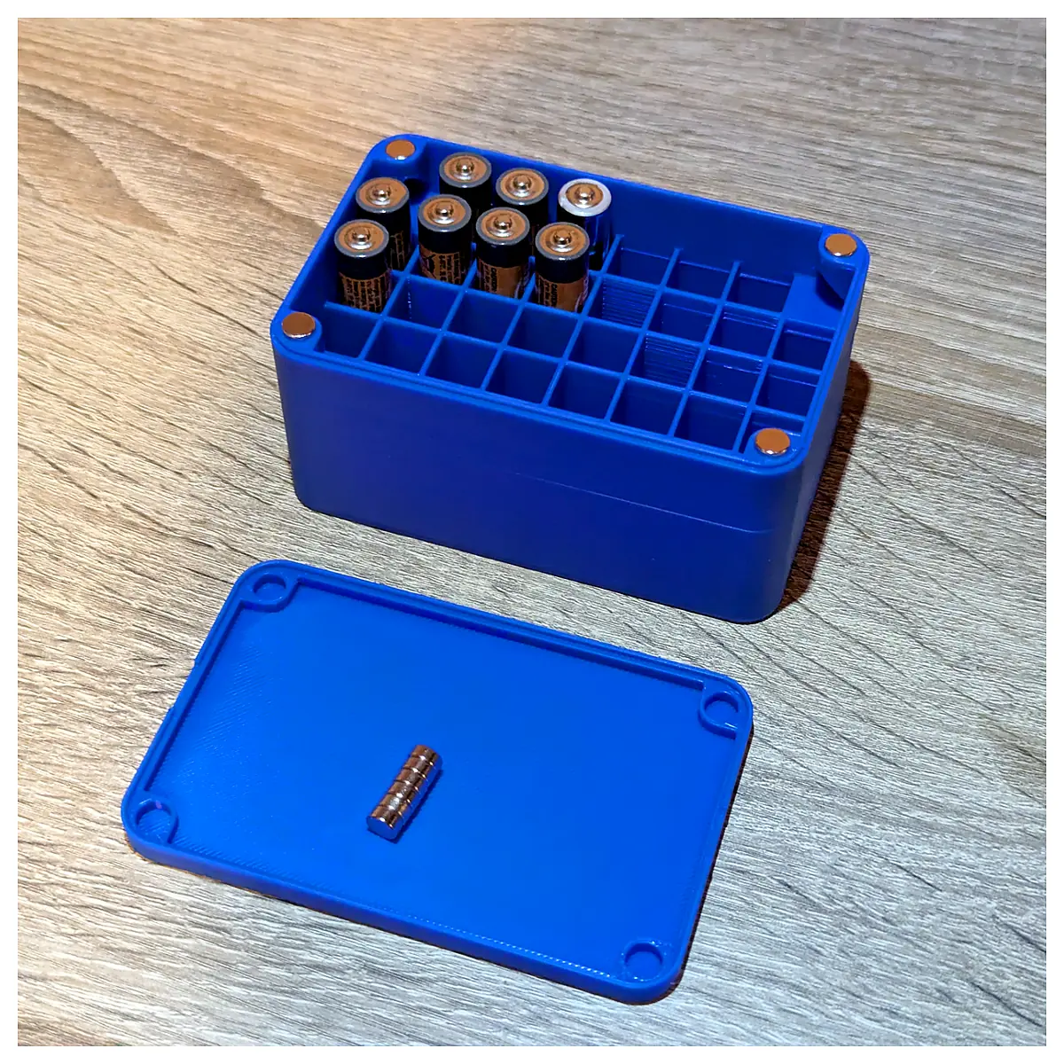 Battery Box Magnetic Lid Universal Storage Container Auto Parts Car Battery Case Repair Parts Accessories