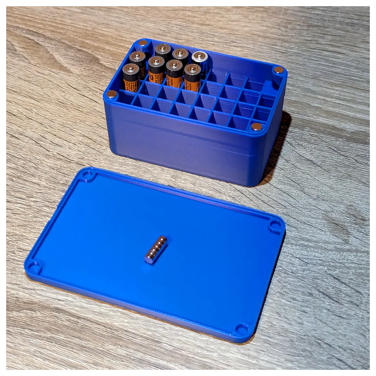 Battery Box Magnetic Lid Universal Storage Container Auto Parts Car Battery Case Repair Parts Accessories