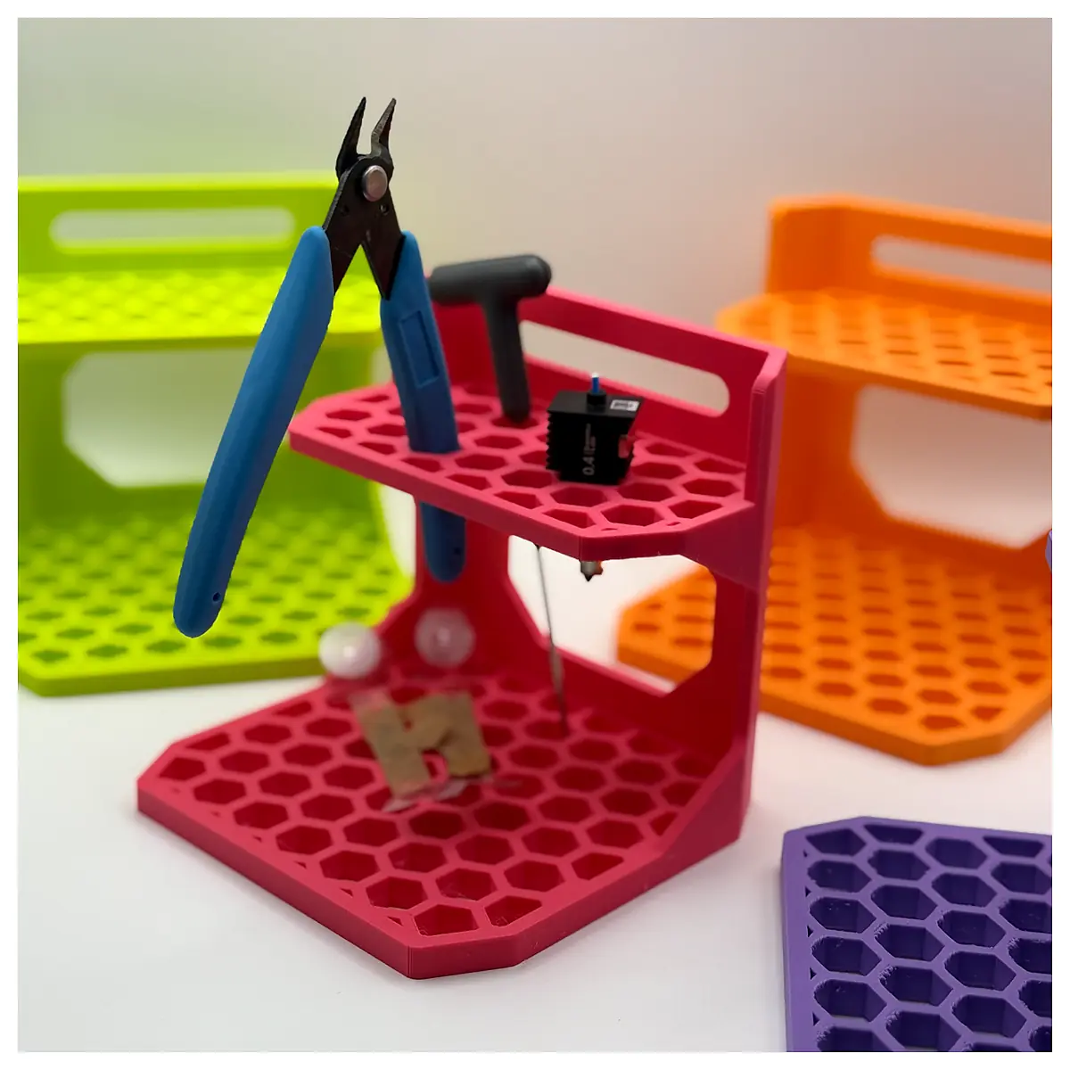 Universal Shelf Unit Tool Rack Half Storage Organizer Parts Kit Repair Accessories