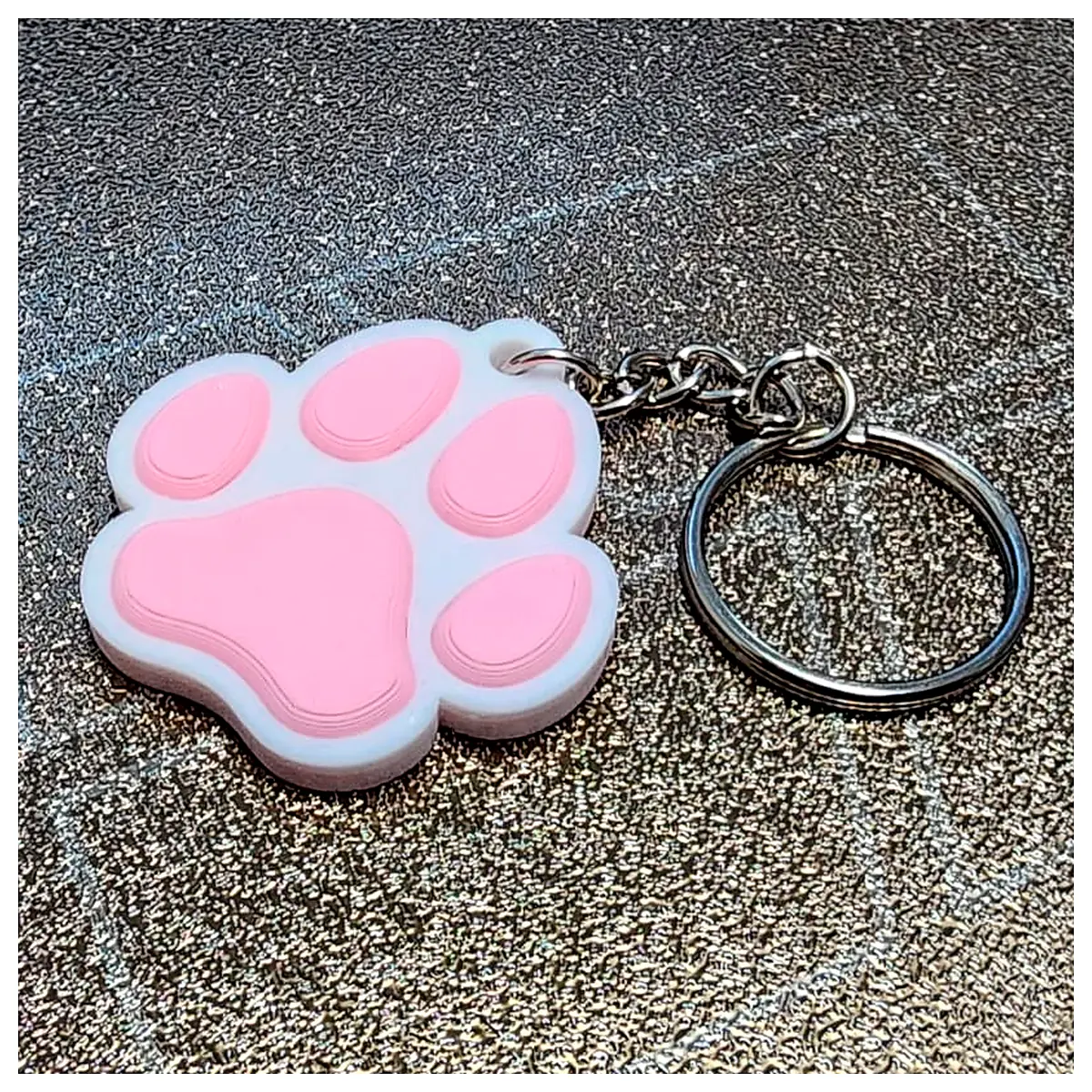 Dog Paw Keychain NFC Tag Pet Memorial Gift Dog Tag Animal ID Pet Accessories Paw Print Keychain