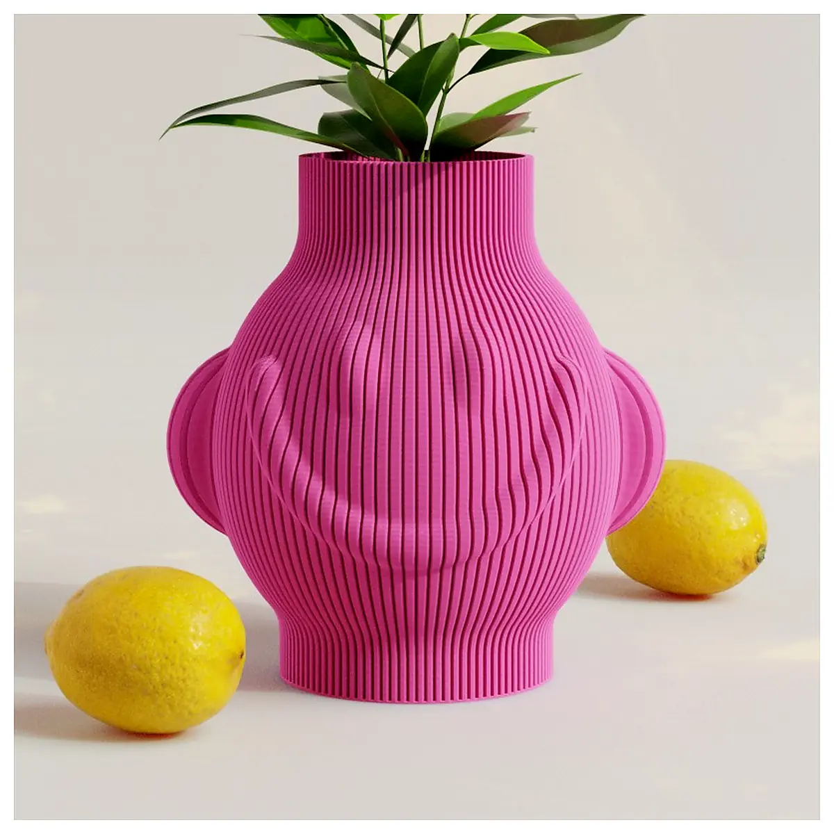 Lemon Vase Decorative Home Decor Ceramic Vase Storage Flower Pot Creative Gift