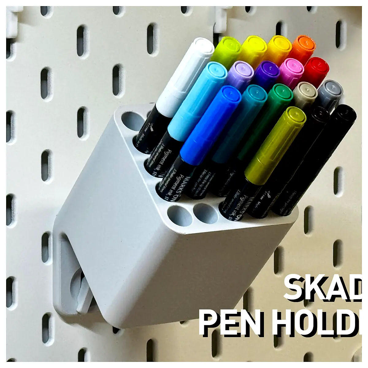 Desk Organizer Pen Holder Multi Functional Storage Caddy SKADIS Parts Accessories