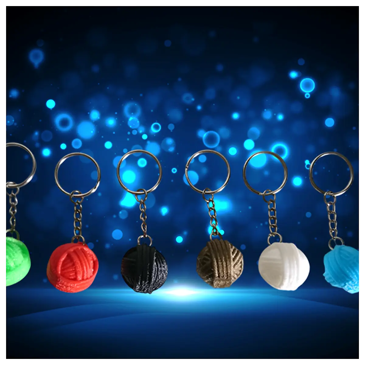 Yarn Ball Keychain Craft Supplies DIY Project Supplies Yarn Crafting Accessories Ball Decoration
