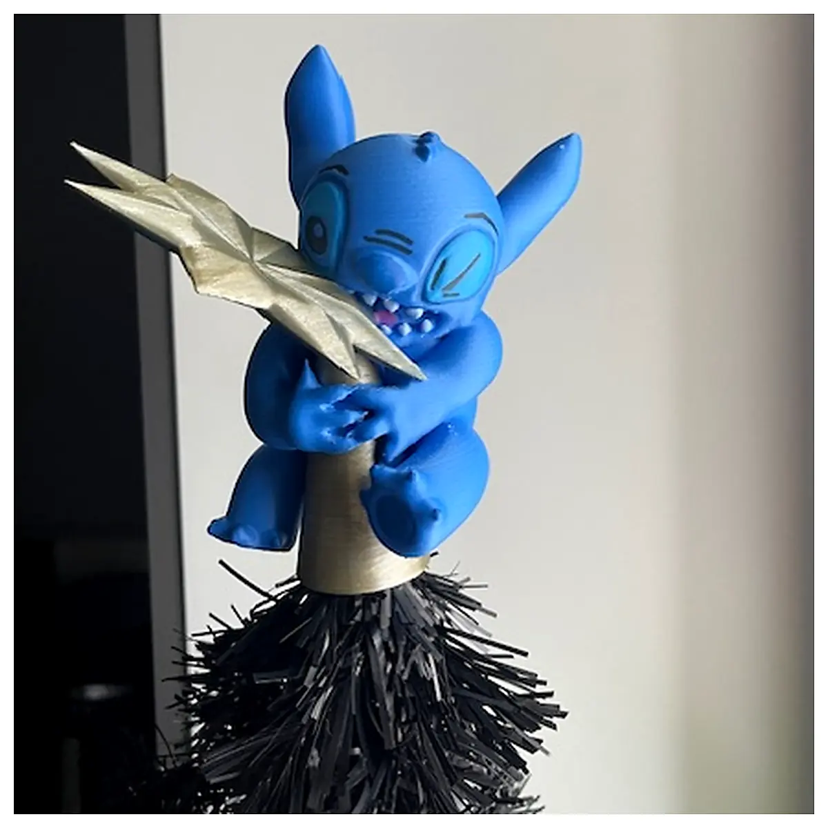 Christmas Tree Topper Stitch Star Ornament Festive Decor Halloween Tree Topper Seasonal Decoration