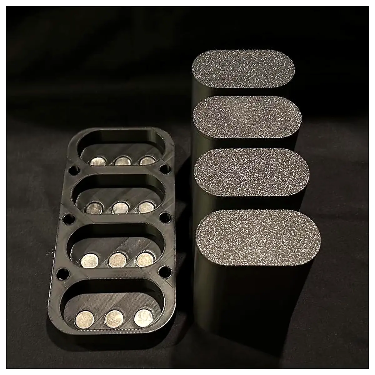 9mm Ammo Box Magnetic Secure Storage Gun Parts Tactical Box Universal Mount Compatible