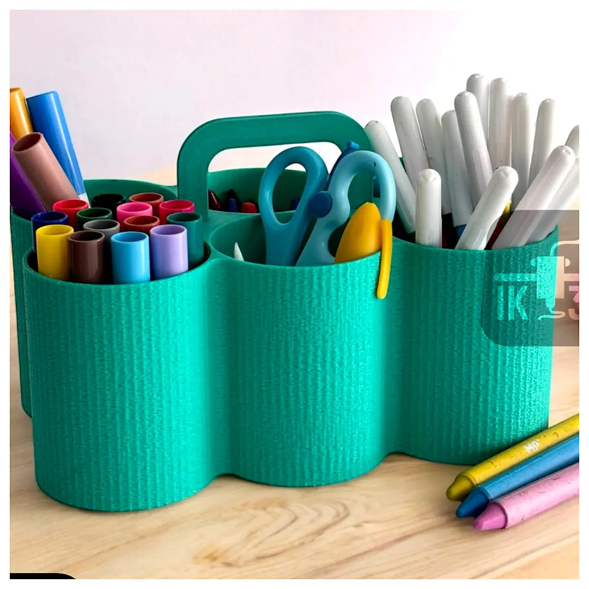 Pencil Holder Organizer 6 Compartments Desk Storage Supplies Art Supplies Organizer Accessories
