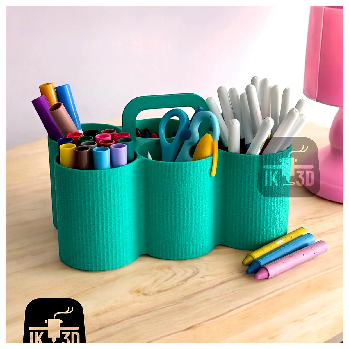 Pencil Holder Organizer 6 Compartments Desk Storage Supplies Art Supplies Organizer Accessories