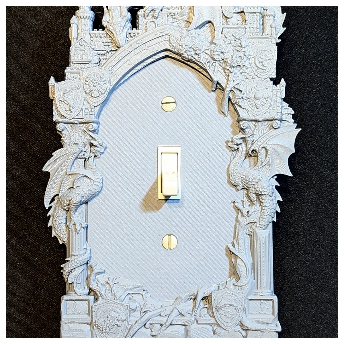 Castle Dragon Wall Plate Decor Wall Art Wall Hanging Dragon Design Home Decor Wall Ornament